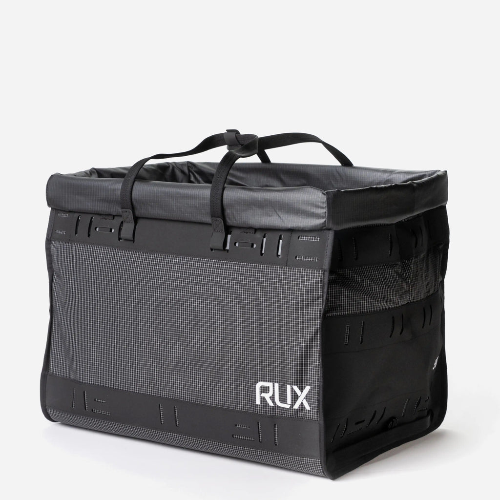 [[contain, #f3f3f3]] | RUX Duffel Box 55L - Black