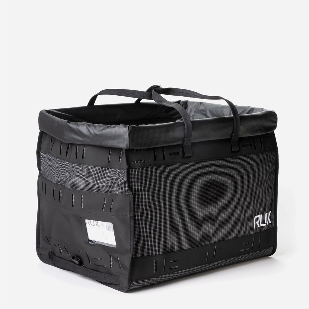 [[contain, #f3f3f3]] | RUX Duffel Box 55L - Black