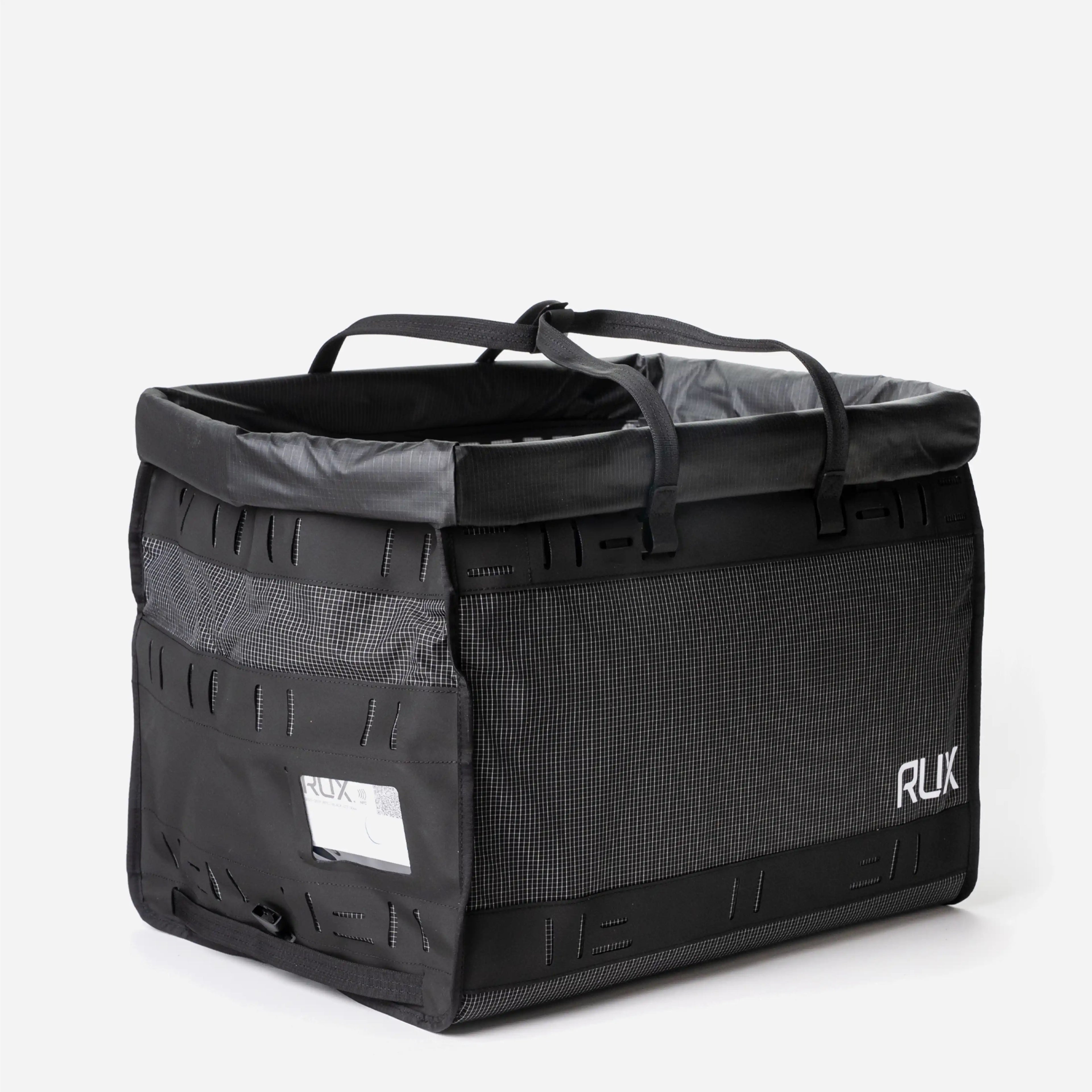 [[contain, #f3f3f3]] | RUX Duffel Box 55L - Black