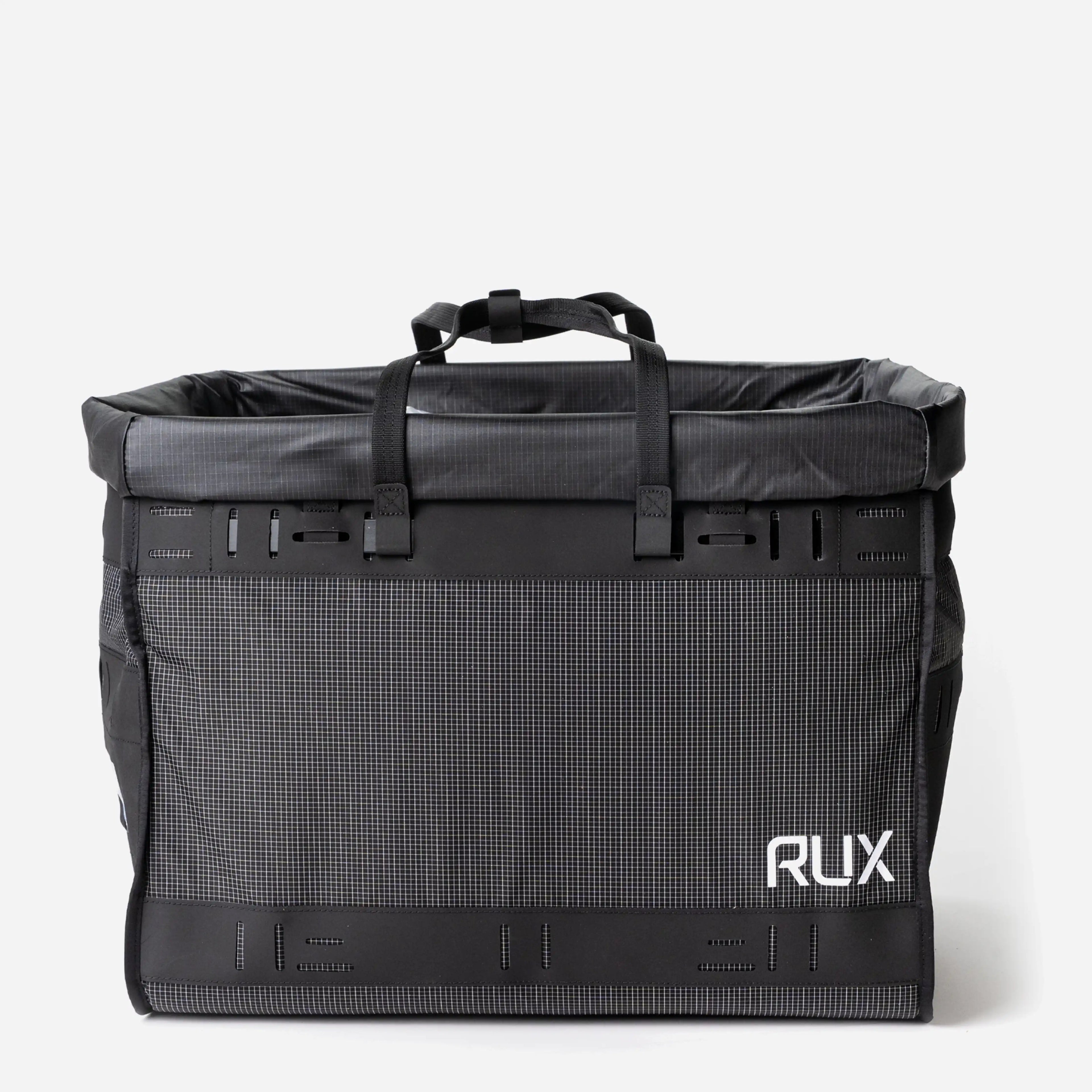 [[contain, #f3f3f3]] | RUX Duffel Box 55L - Black
