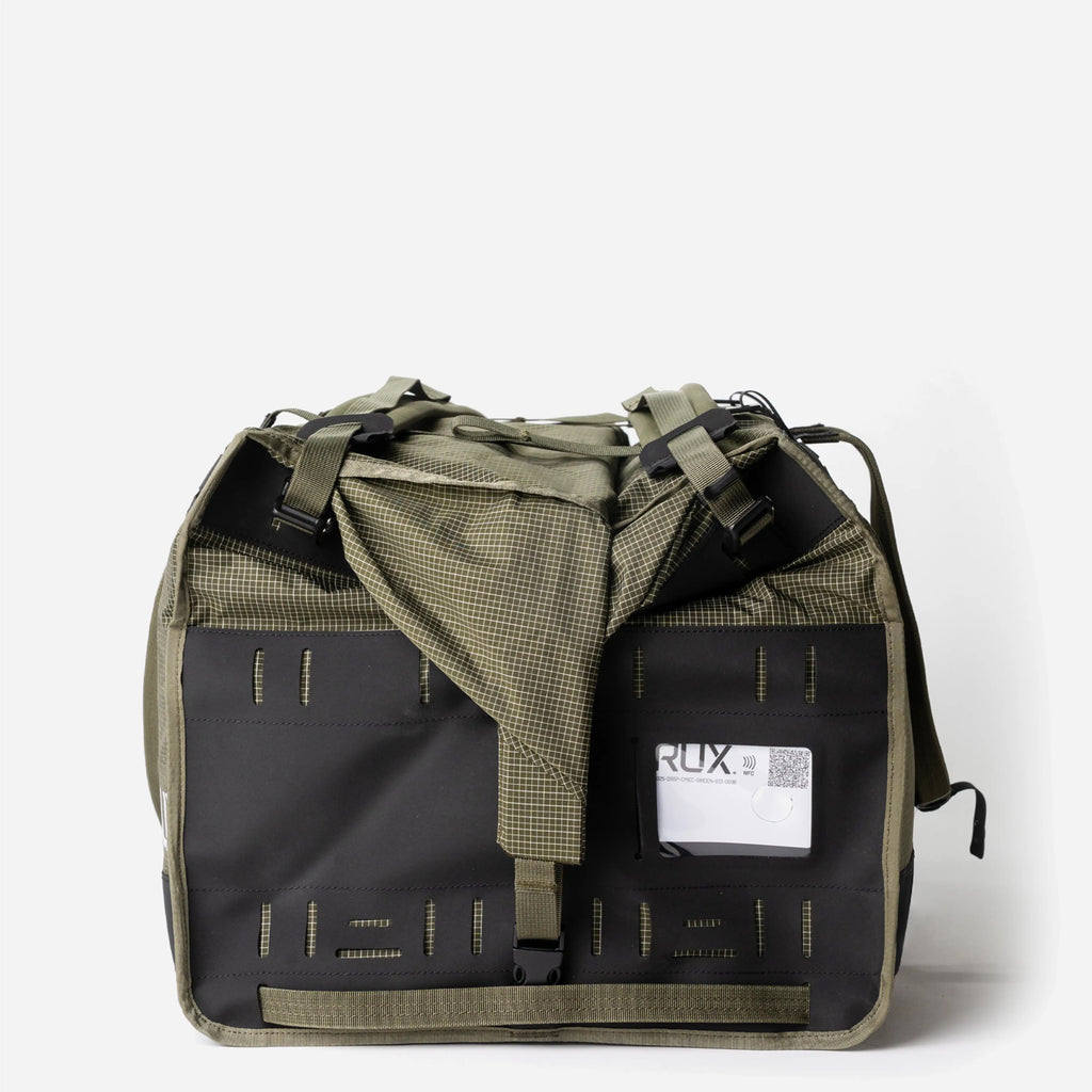 [[contain, #f3f3f3]] | RUX Duffel Box 55L - Green