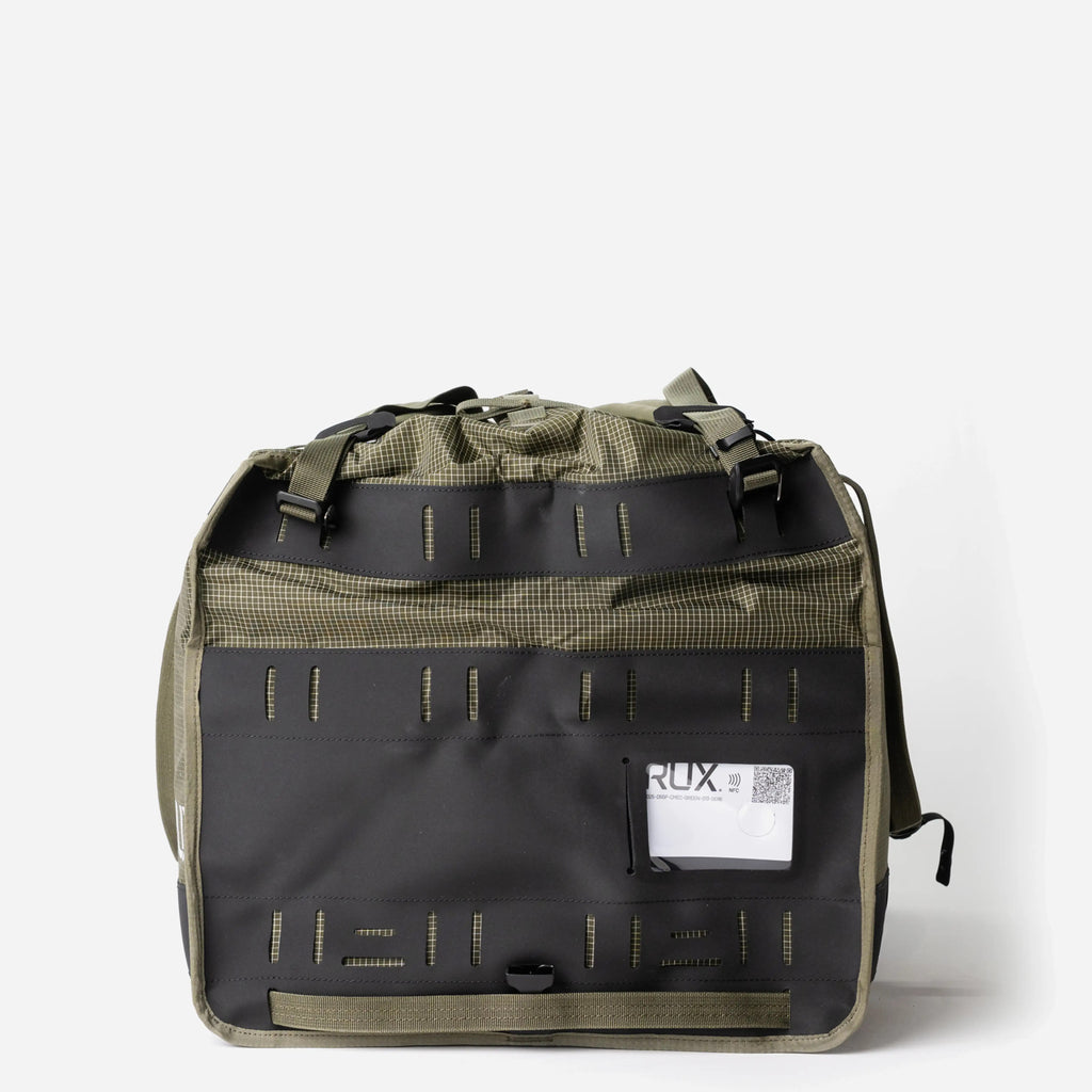 [[contain, #f3f3f3]] | RUX Duffel Box 55L - Green