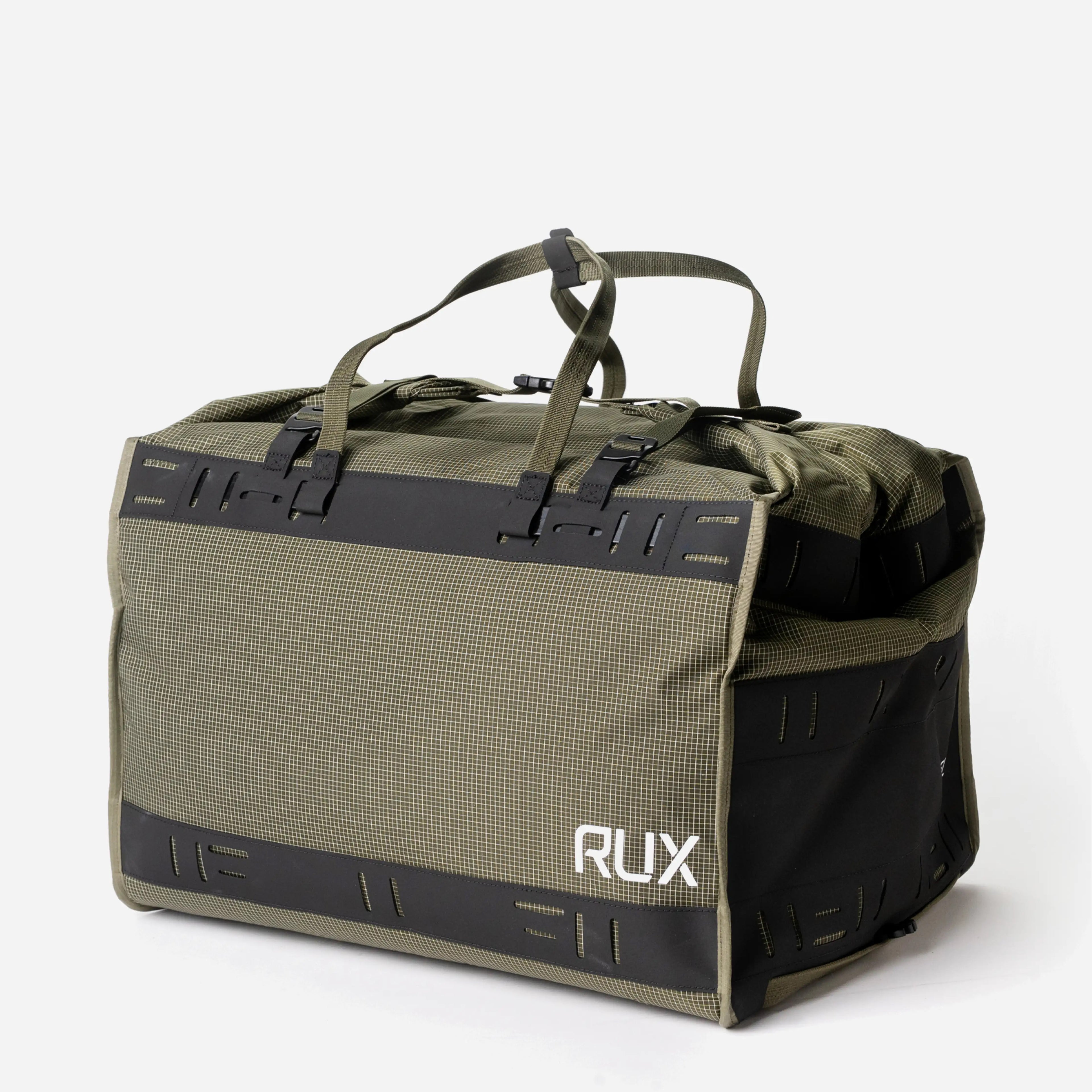 [[contain, #f3f3f3]] | RUX Duffel Box 55L - Green