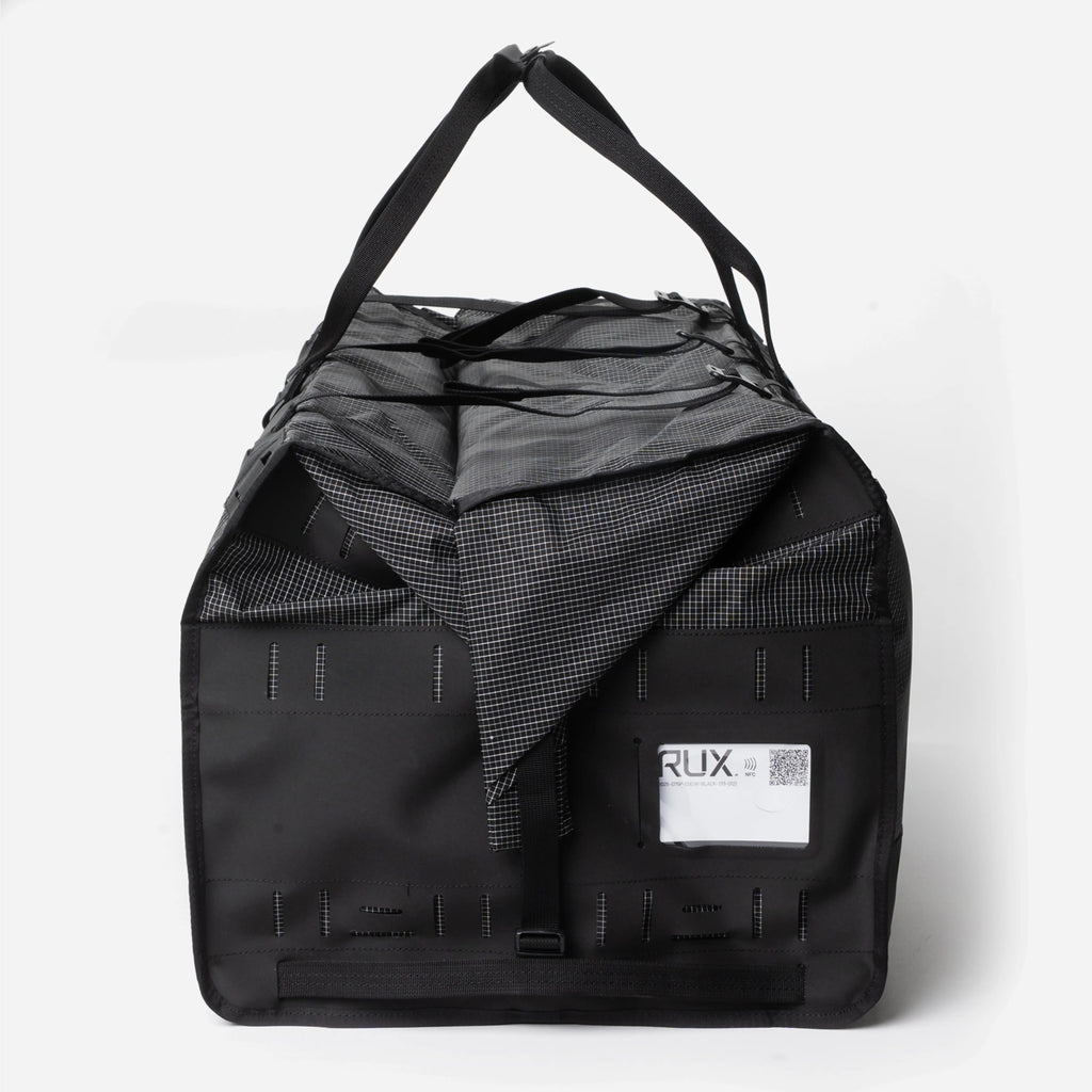 [[contain, #f3f3f3]] | RUX Duffel Box 75L - Black