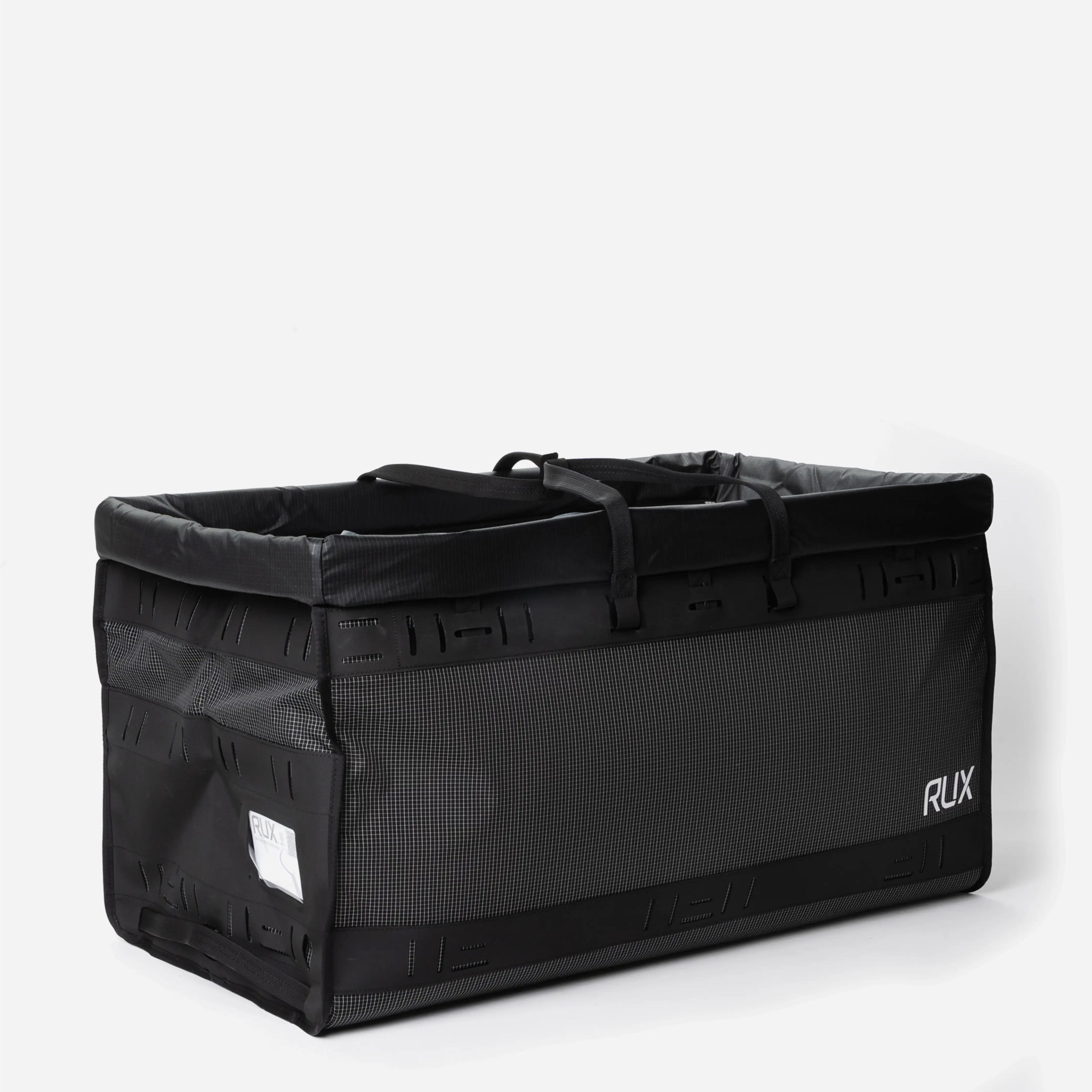 [[contain, #f3f3f3]] | RUX Duffel Box 75L - Black
