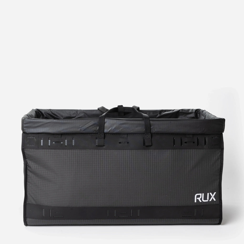 [[contain, #f3f3f3]] | RUX Duffel Box 75L - Black