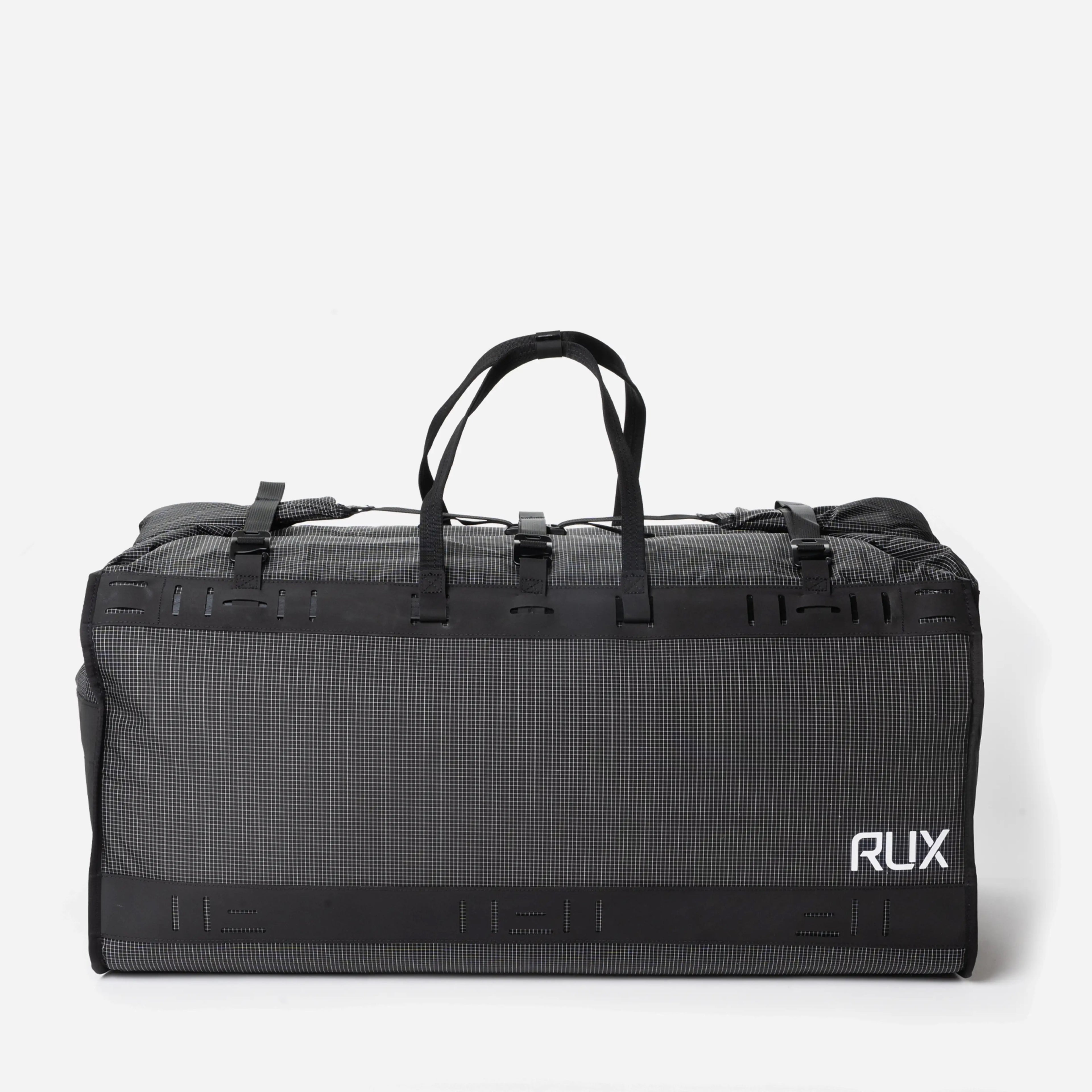 [[contain, #f3f3f3]] | RUX Duffel Box 75L - Black