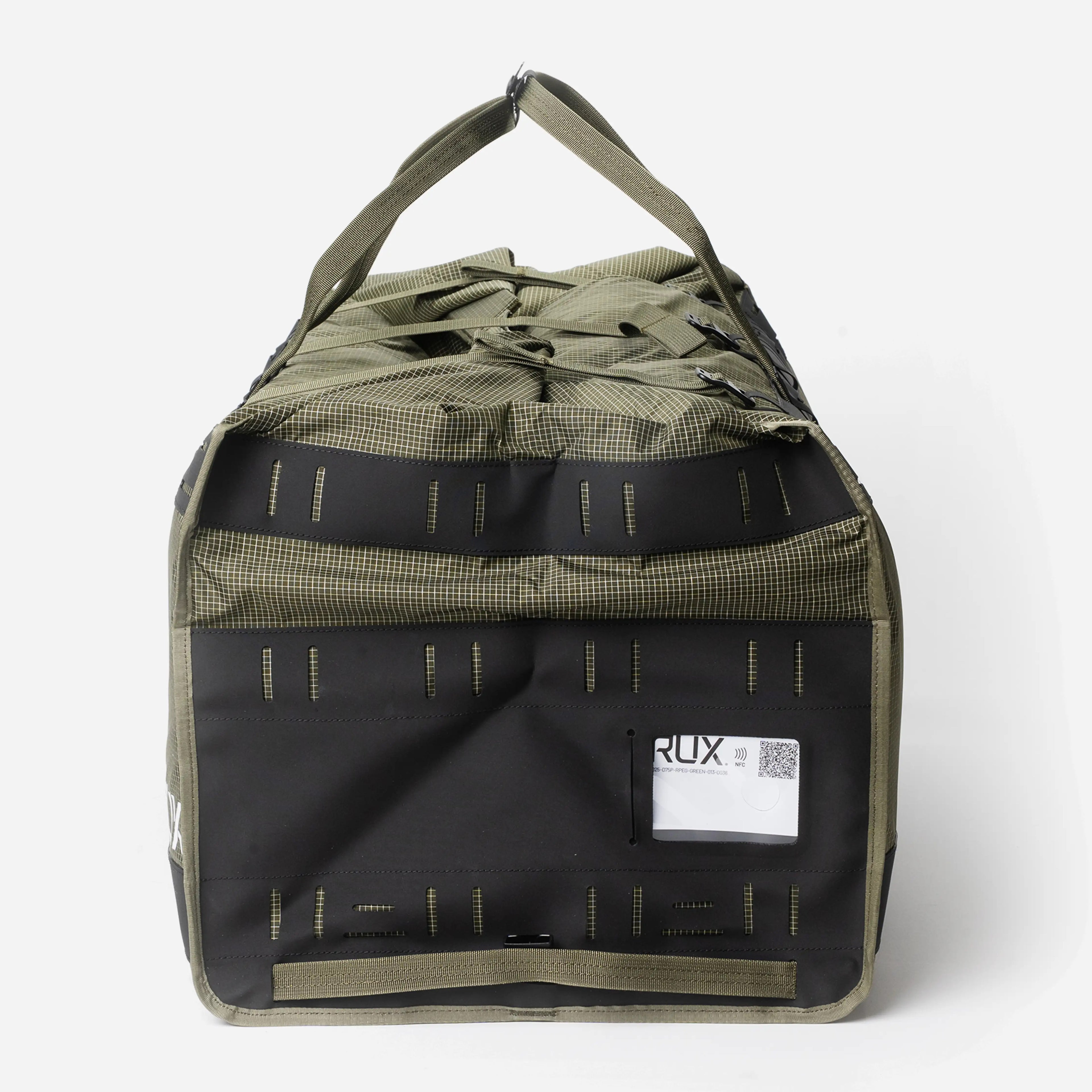[[contain, #f3f3f3]] | RUX Duffel Box 75L - Green