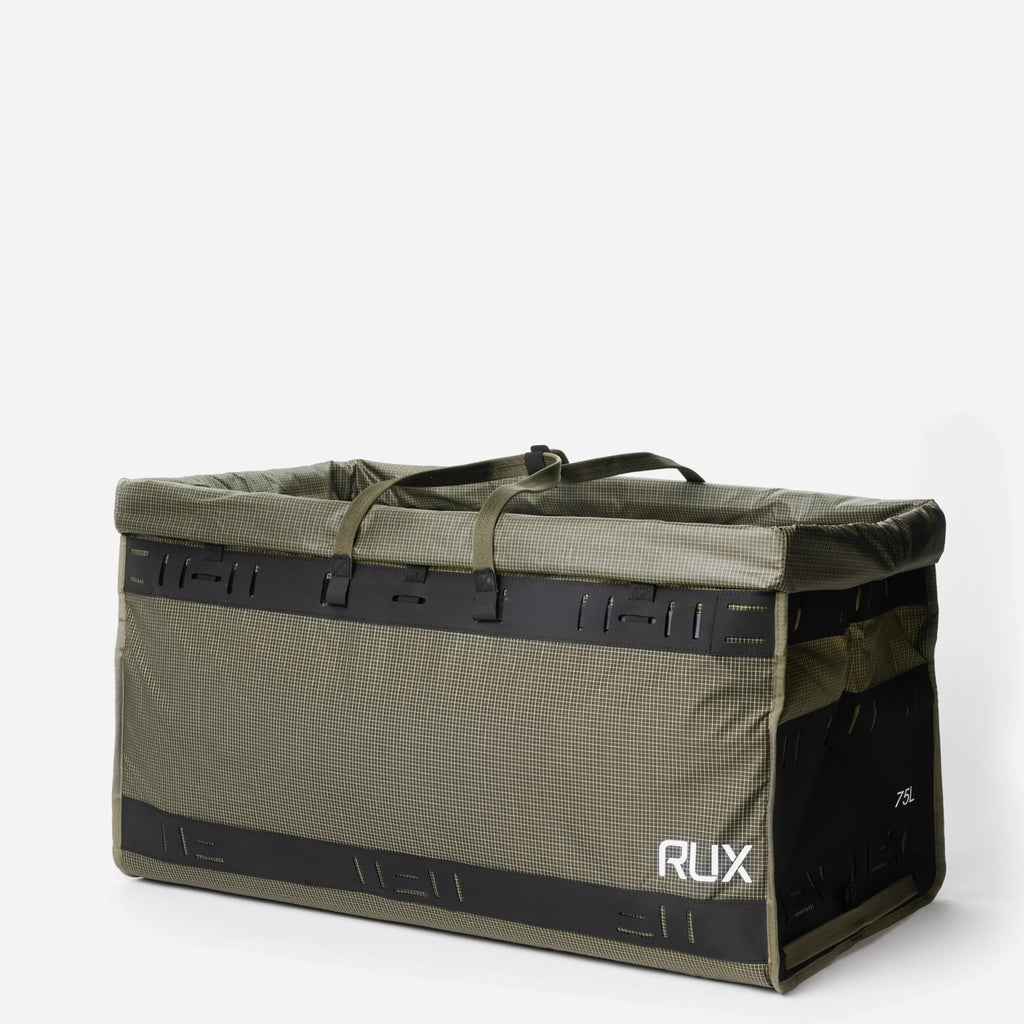 [[contain, #f3f3f3]] | RUX Duffel Box 75L - Green