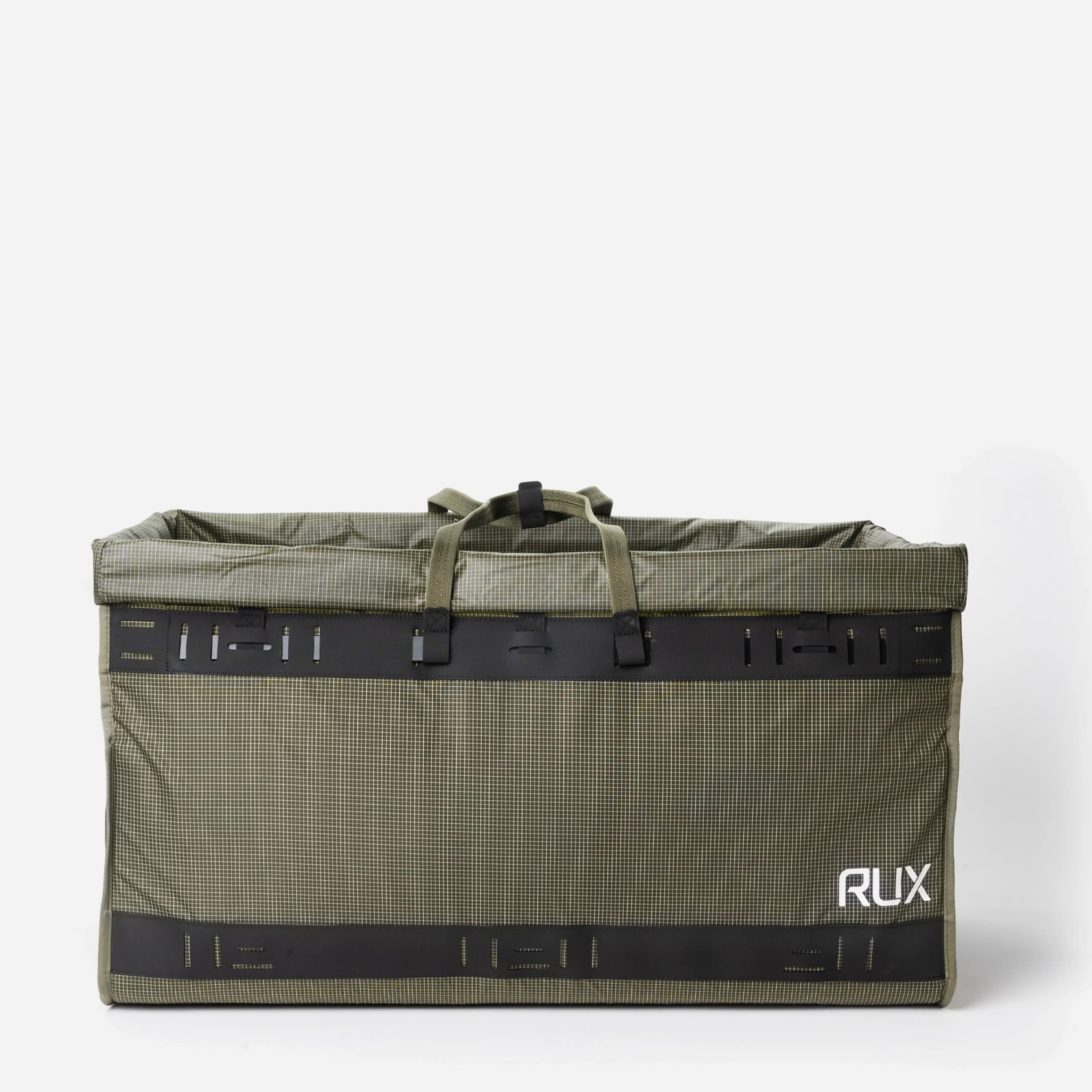 [[contain, #f3f3f3]] | RUX Duffel Box 75L - Green